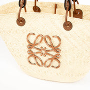 Authentic pre-loved Loewe Raffia Basket Shoulder Bag on Labellov.com