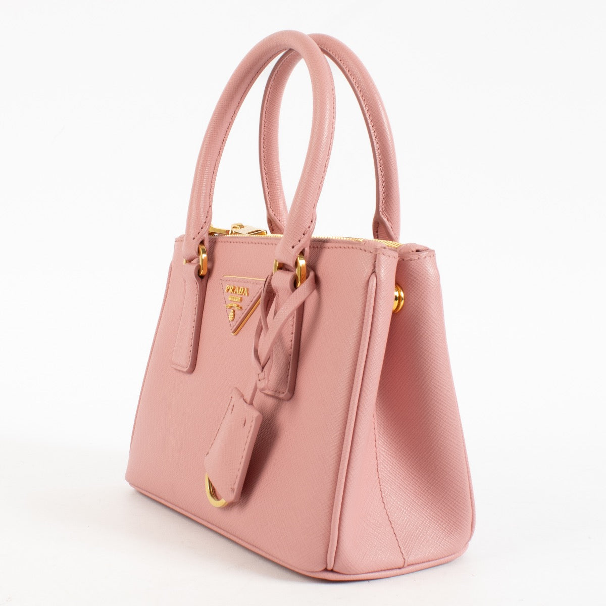 Authentic Second Hand Prada Galleria Mini Pink Saffiano on Labellov.com