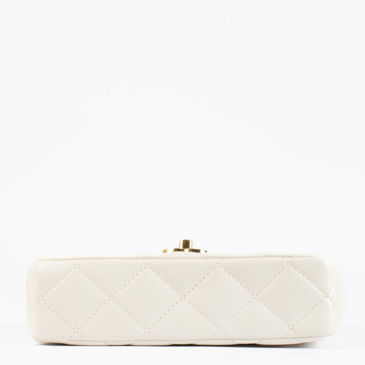 shop 100% authentic second hand Chanel Off White Quilted Lambskin Mini Top Handle Bag on Labellov.com