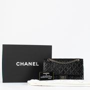 Chanel Black Aged Calfskin Medium 2.55 Bag