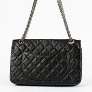 Chanel Black Aged Calfskin Medium 2.55 Bag