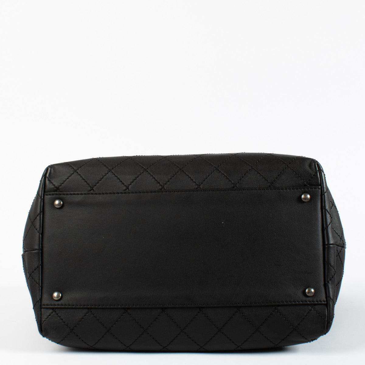 Chanel Zwarte Grote Kalfsleren RHW Tote Bag