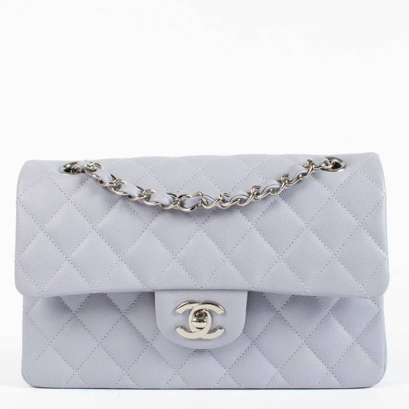 Chanel Lilac Caviar Small Classic Flap Bag