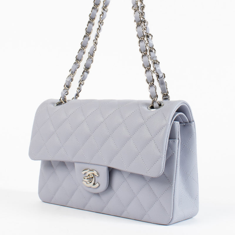 Chanel Lilac Caviar Small Classic Flap Bag