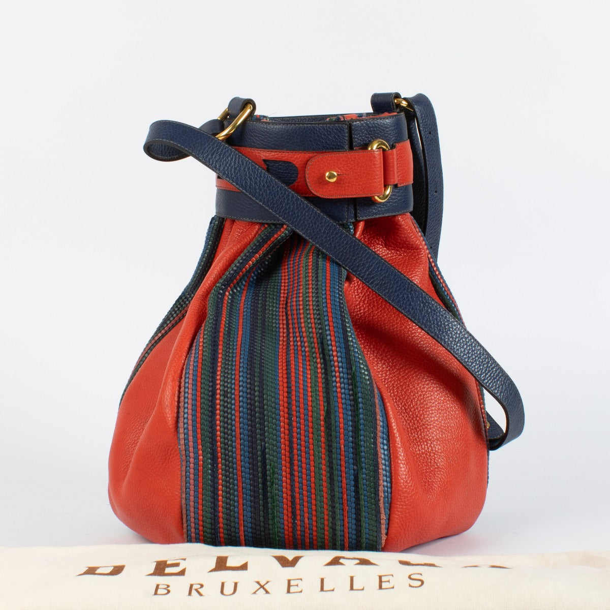 Authentic pre-loved Delvaux Multicolor Toile de Cuir Ecole Bag on Labellov.com