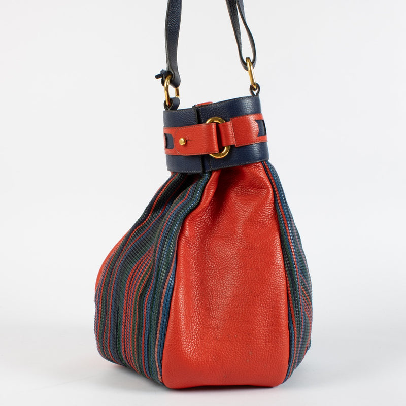 Authentic pre-loved Delvaux Multicolor Toile de Cuir Ecole Bag on Labellov.com