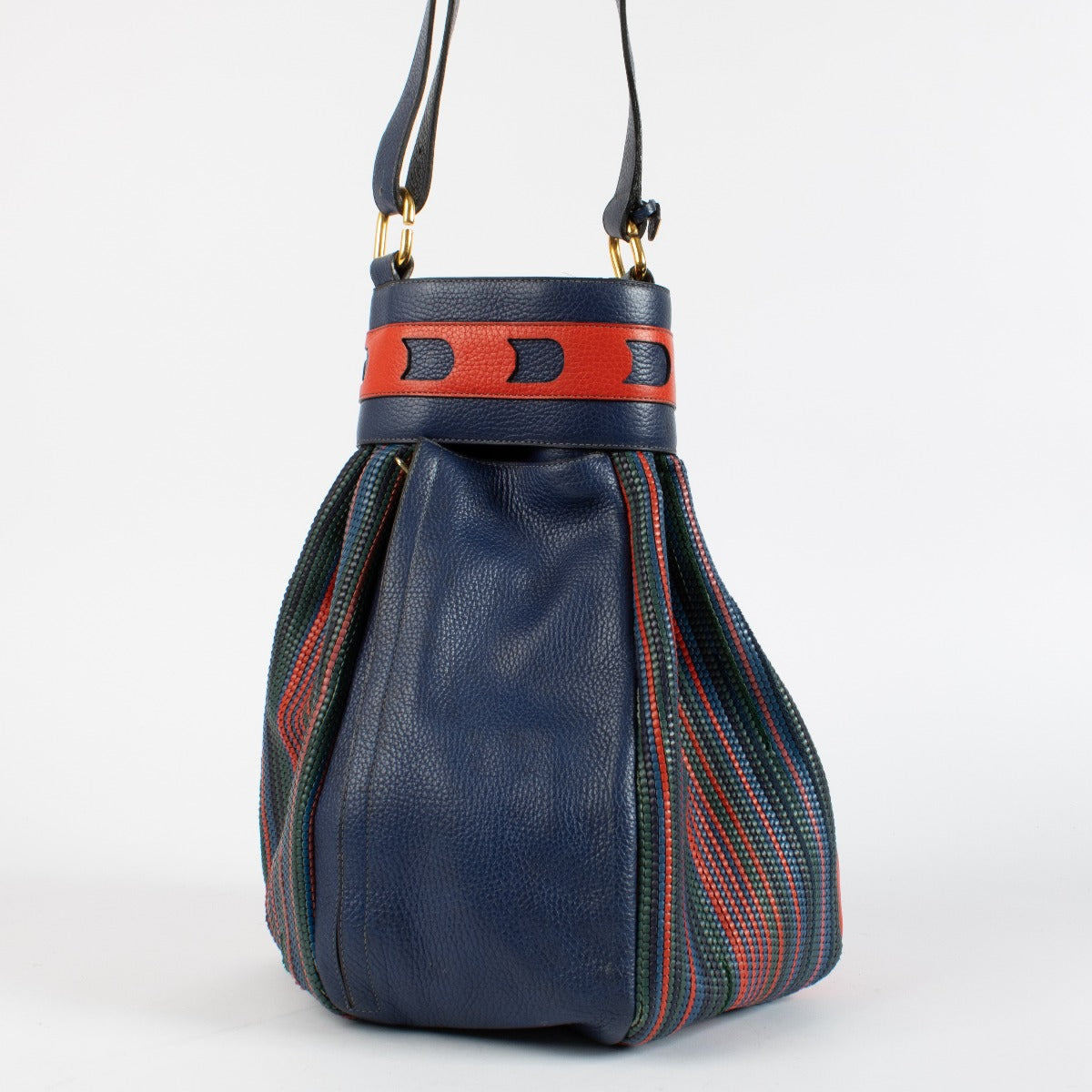 Authentic pre-loved Delvaux Multicolor Toile de Cuir Ecole Bag on Labellov.com