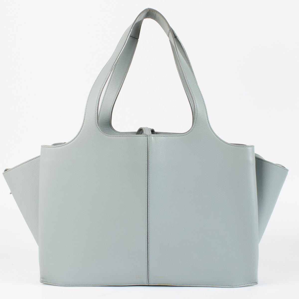 Celine Blauwe Medium Tri-Fold Tas