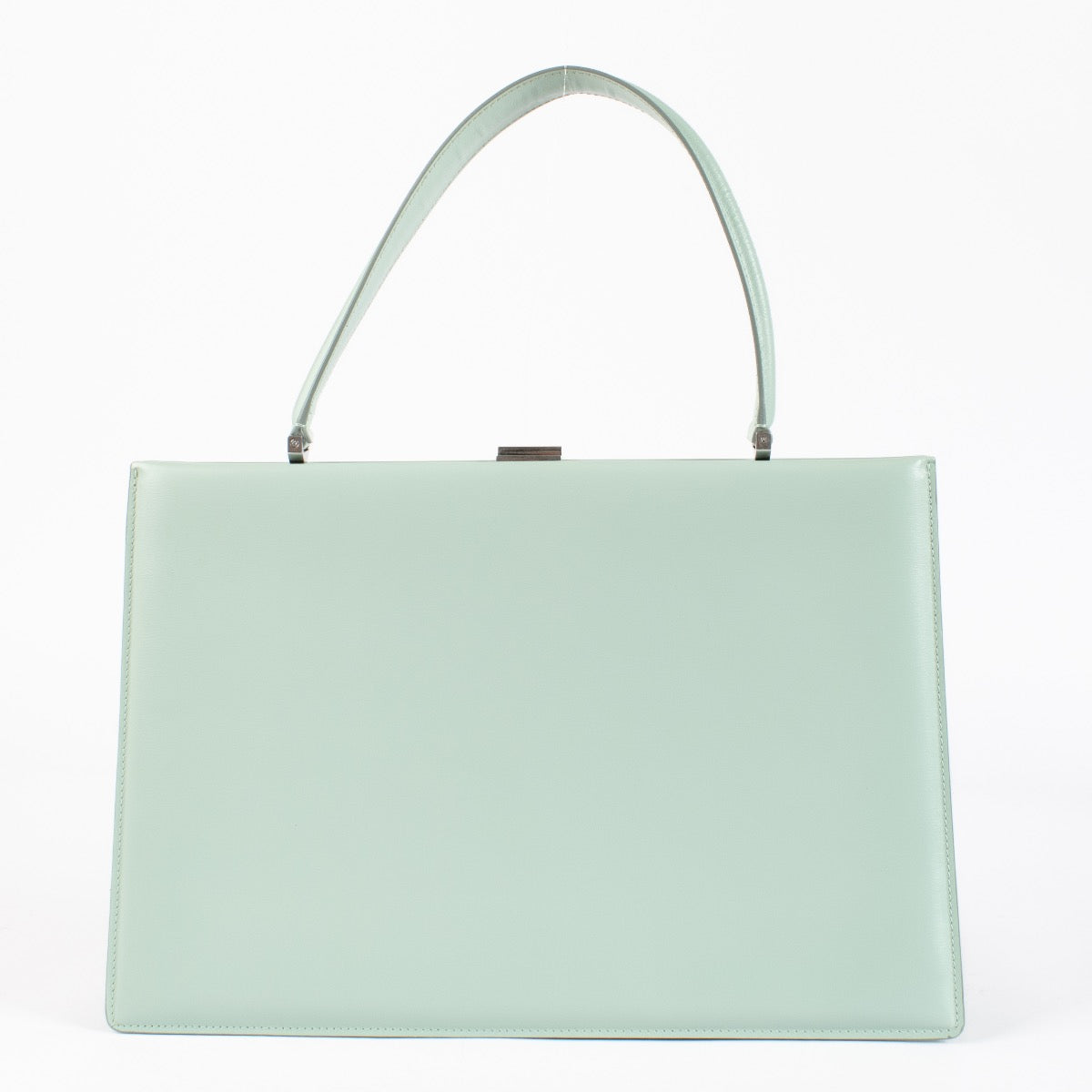 Céline Mint Green Box Calfskin Medium Clasp Bag