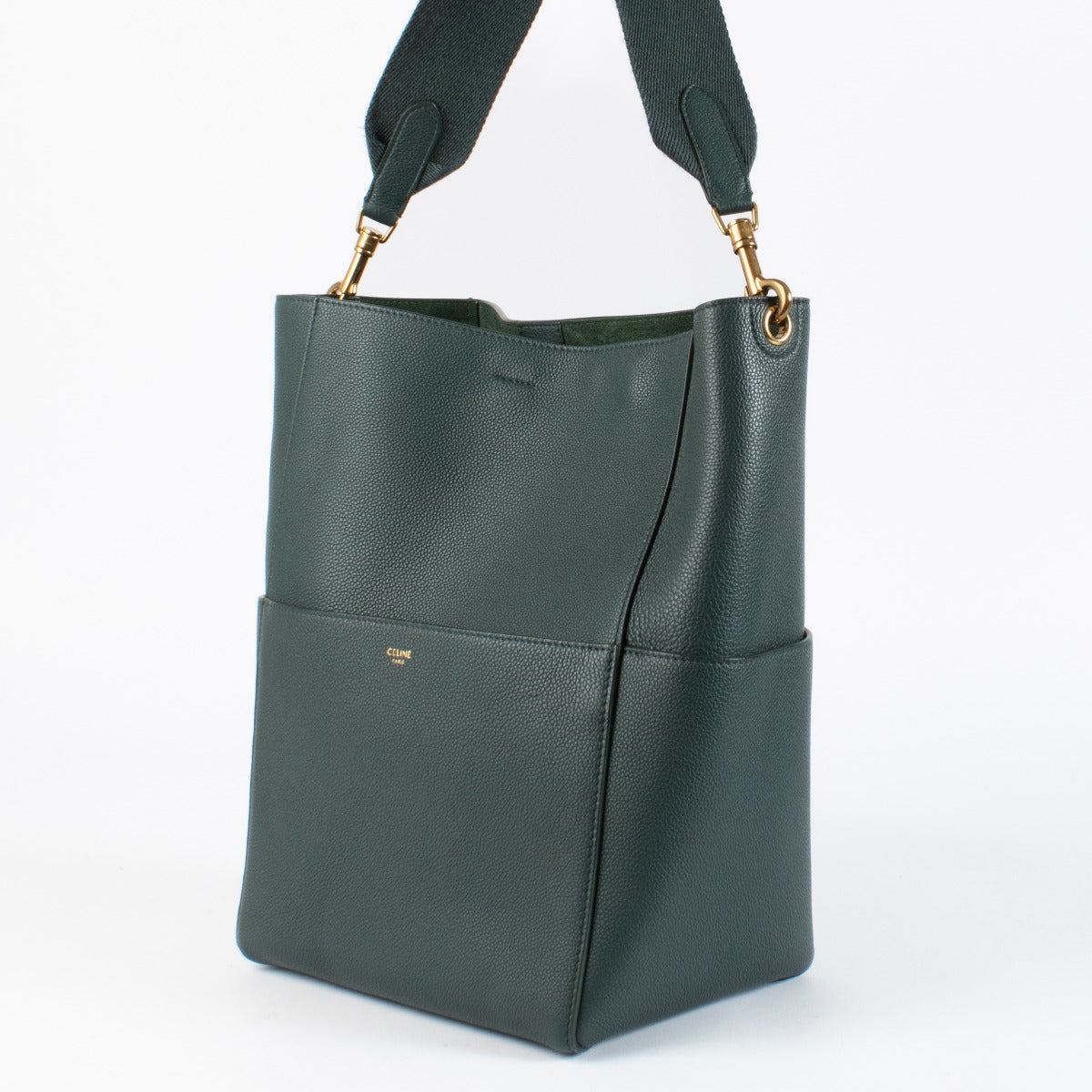 Celine Groene Sangle Seau Tas