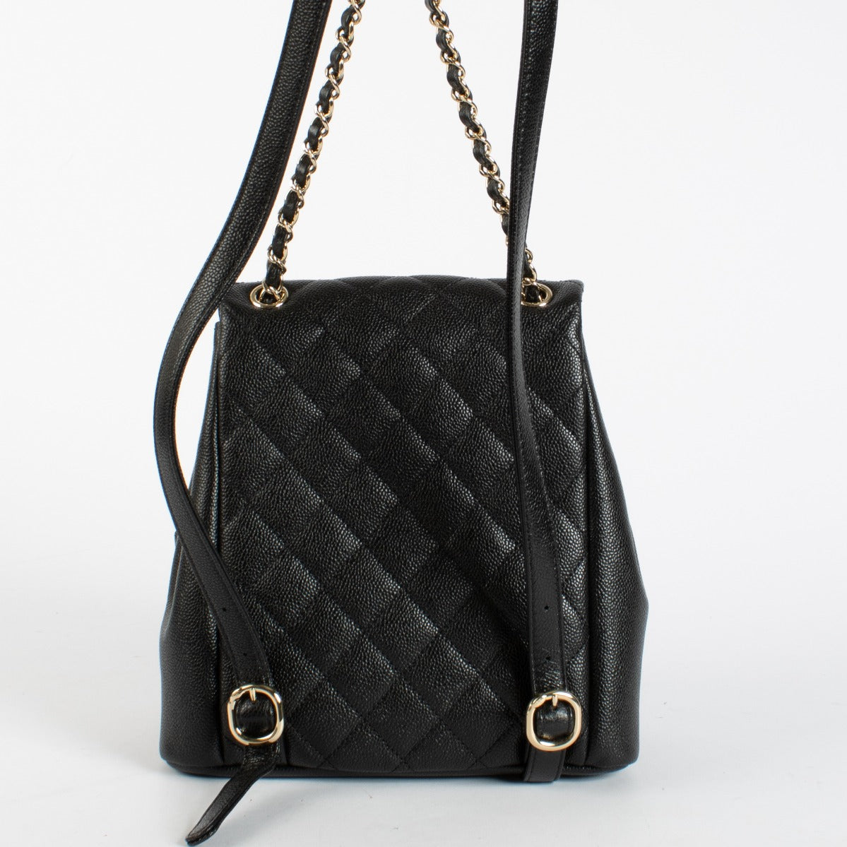 Chanel Zwart Caviar Leer Mini Duma Rugzak