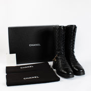 Authentic pre-loved Chanel Black Leather Boots — Size 41on Labellov.com