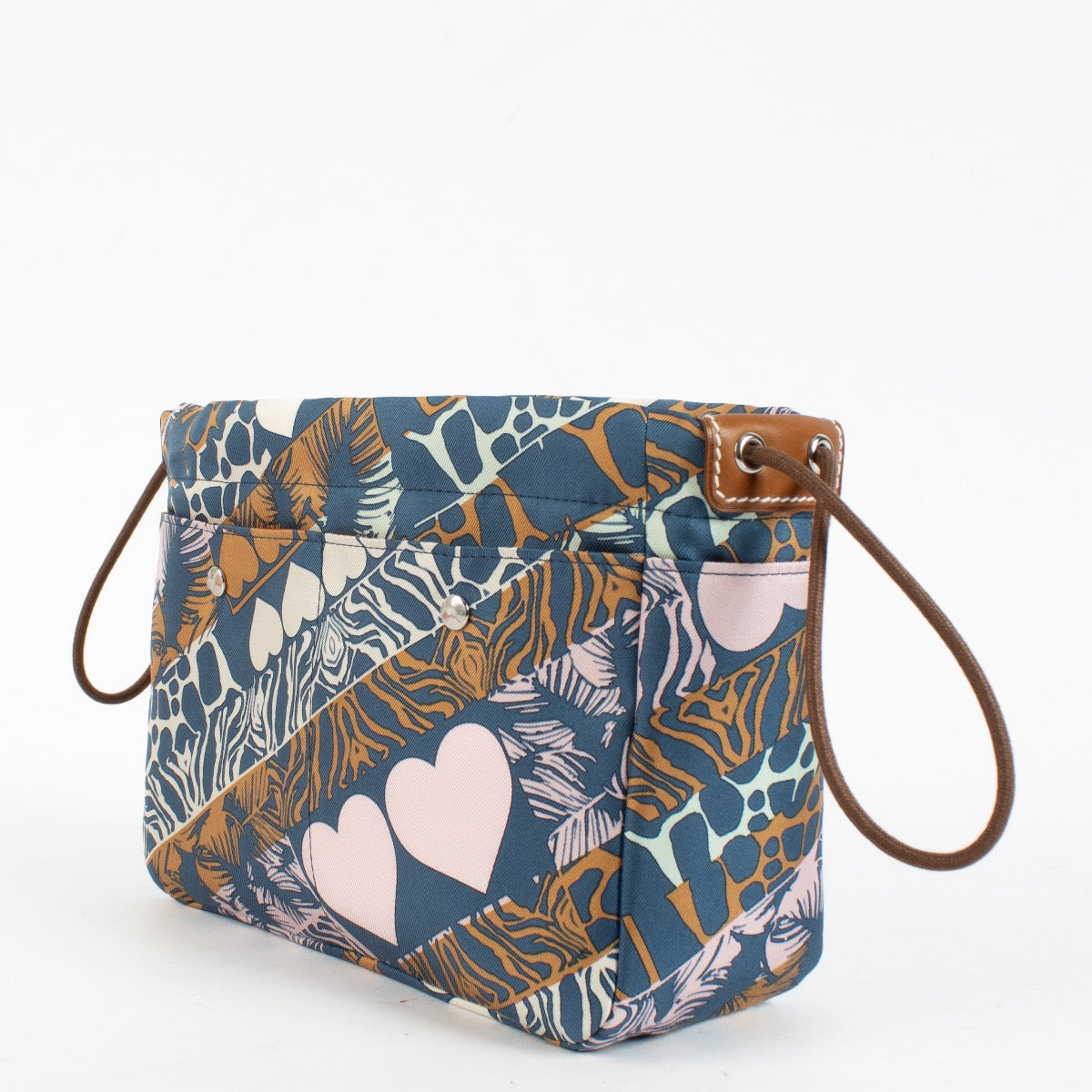 shop 100% authentic second hand Hermès Wild Printed Silk Barenia Calfskin Fourbi 20 Pouch on Labellov.com