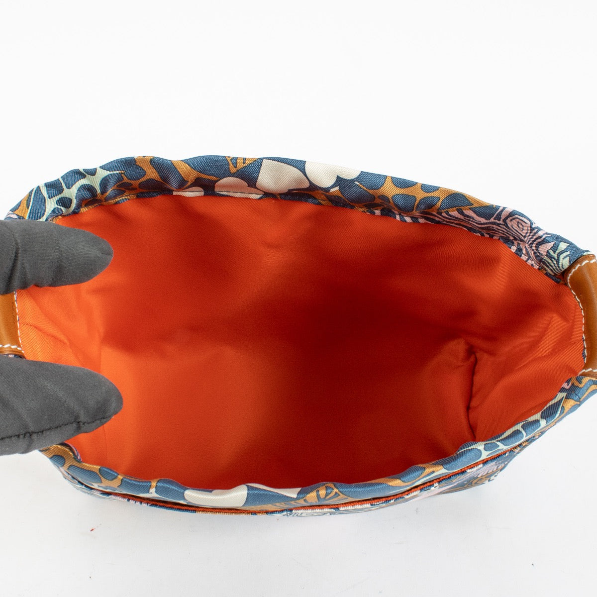 shop 100% authentic second hand Hermès Wild Printed Silk Barenia Calfskin Fourbi 20 Pouch on Labellov.com