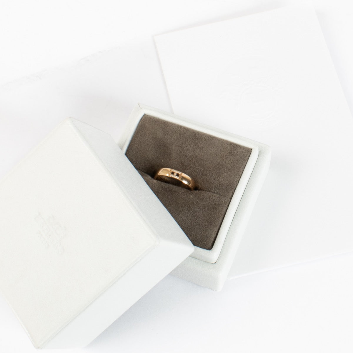 shop 100% authentic second hand Hermès Rose Gold Ever Héraklès Ring - Size 51 on Labellov.com