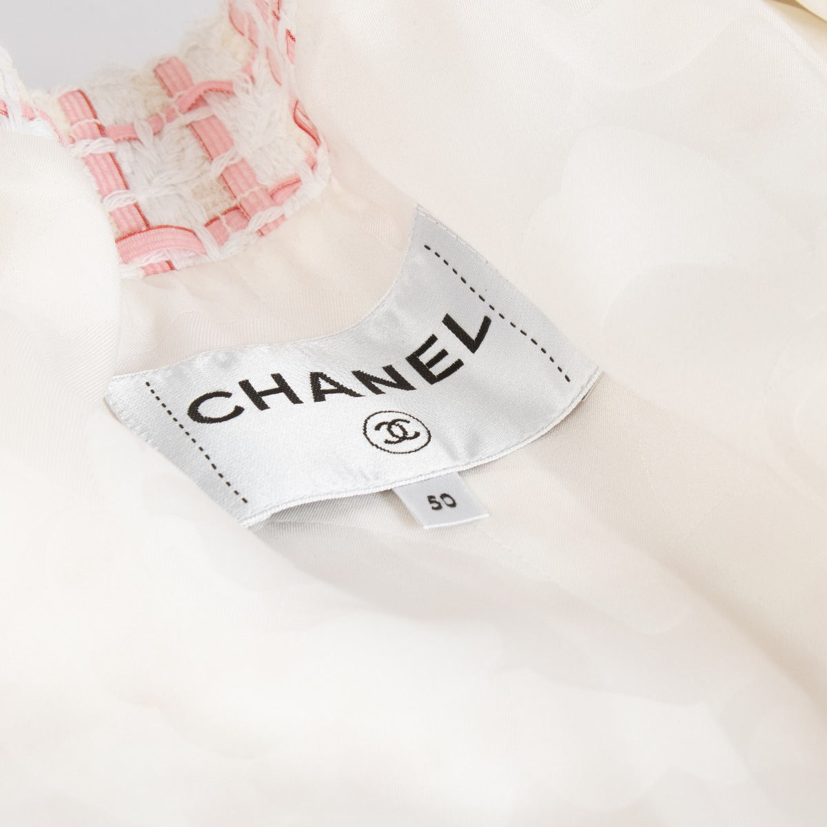 Chanel 22S Pink Tweed Jacket - Size FR50