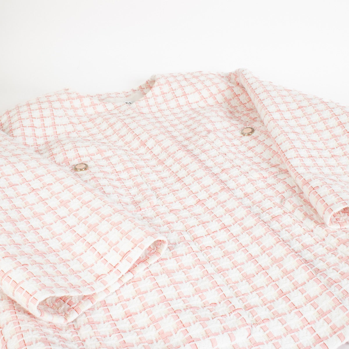Chanel 22S Pink Tweed Jacket - Size FR50
