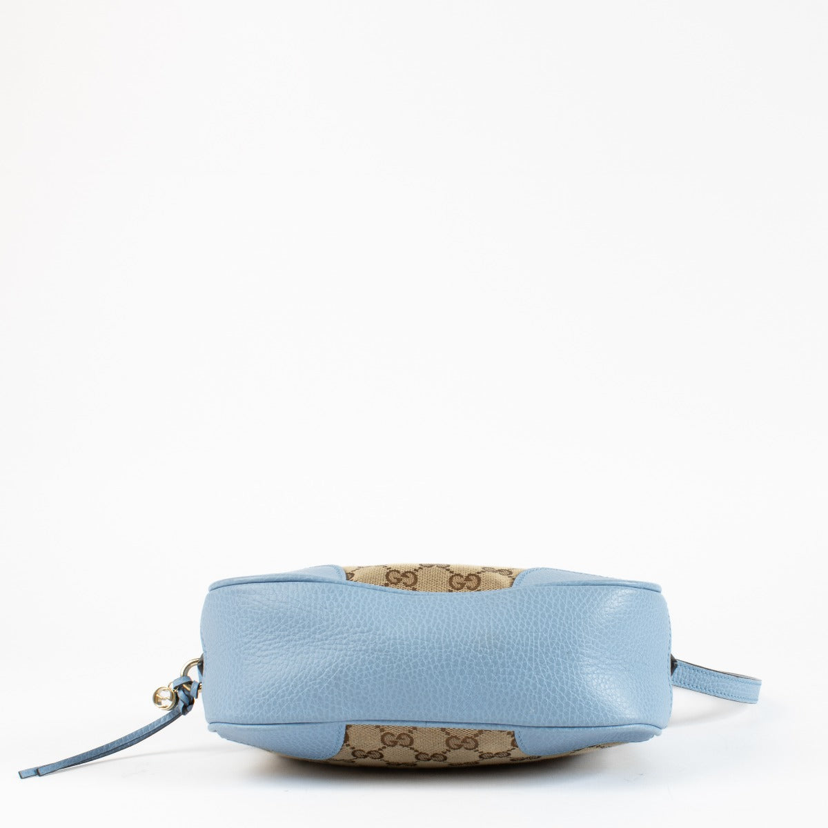 Authentic pre-loved Gucci Blue GG Canvas Camera Bag on Labellov.com