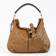 Authentic pre-loved Louis Vuitton Caramel Monogram Mahina Selene MM Bag on Lavellob.com