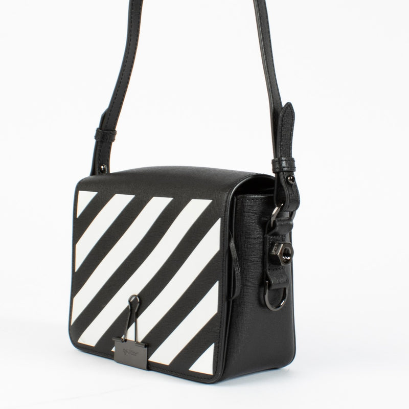 Authentic pre-loved Off-White Black Diag Binder Clip Bag on Labellov.com