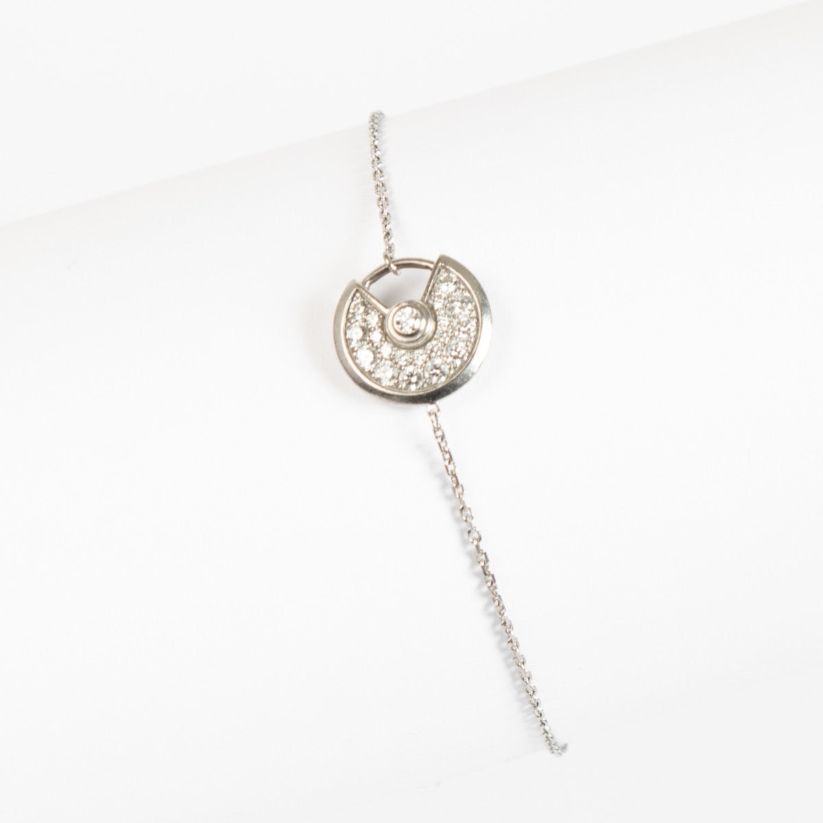 Cartier White Gold Diamonds Amulette de Cartier XS Bracelet