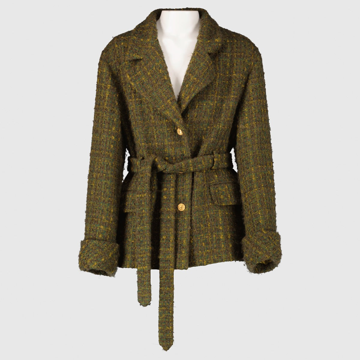 Authentic preloved Gucci Green Wool Jacket - Size IT38 on Labellov.com