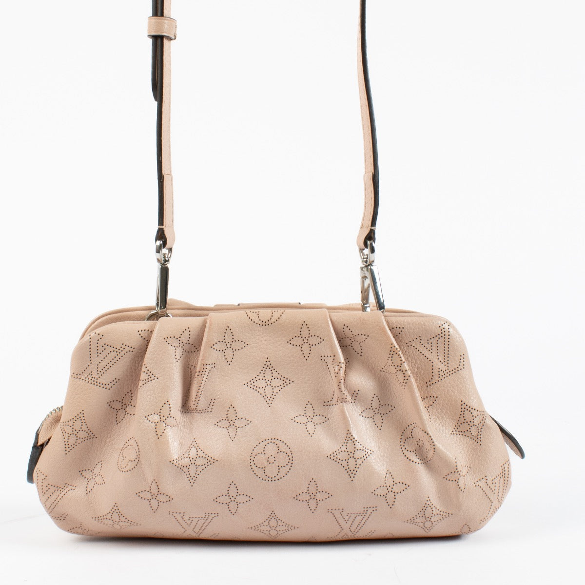 shop 100% authentic second hand Louis Vuitton Magnolia Mahina Perforated Scala Mini Pouch on Labellov.com