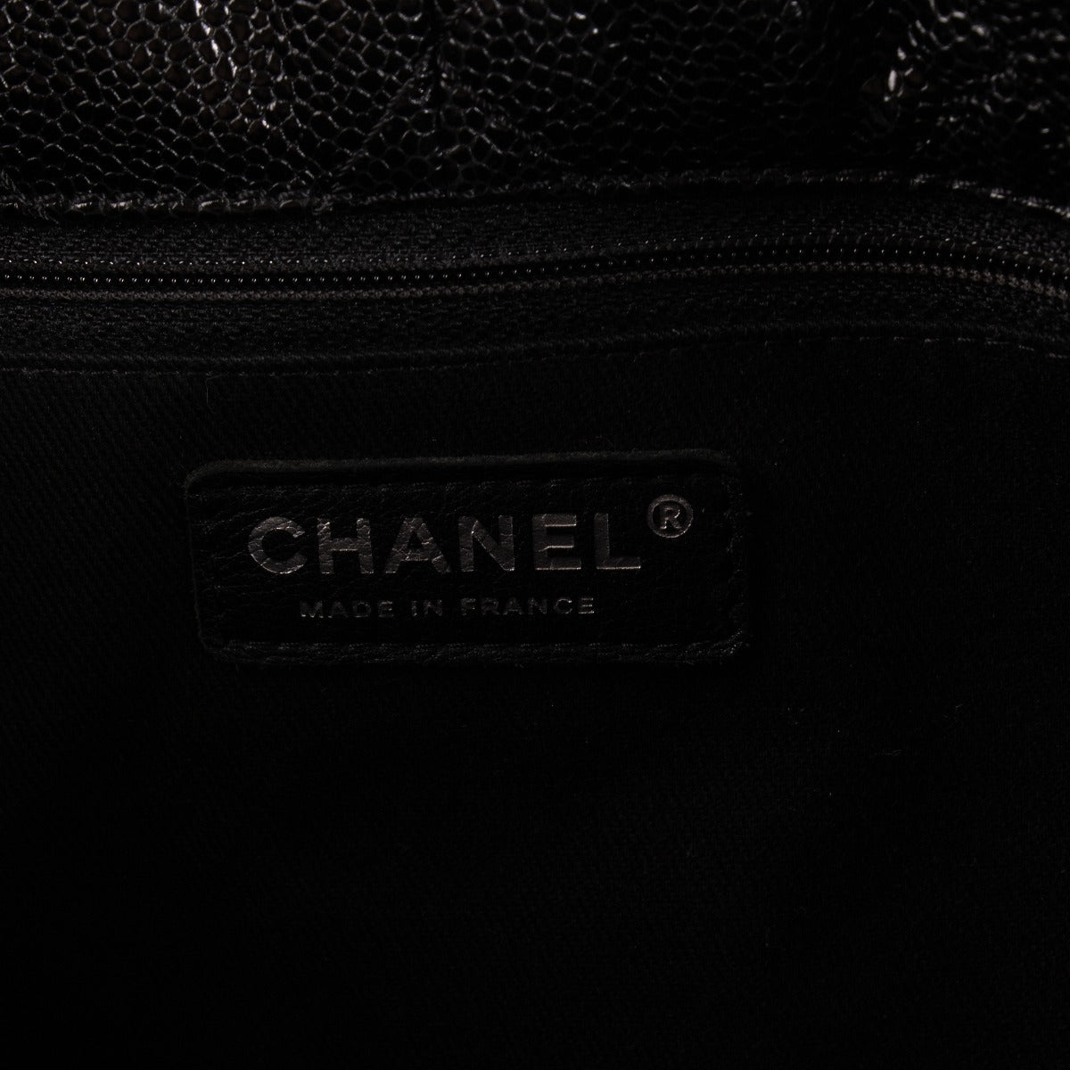 Chanel Zwart Glanzend Kaviaar Natural Beauty Tote Bag