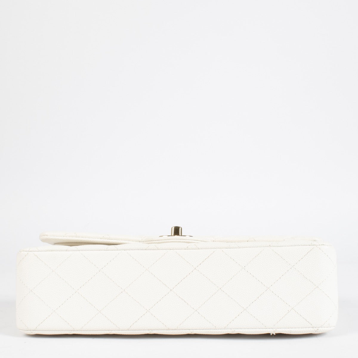 Chanel White Caviar Medium Classic 11.12 Handbag