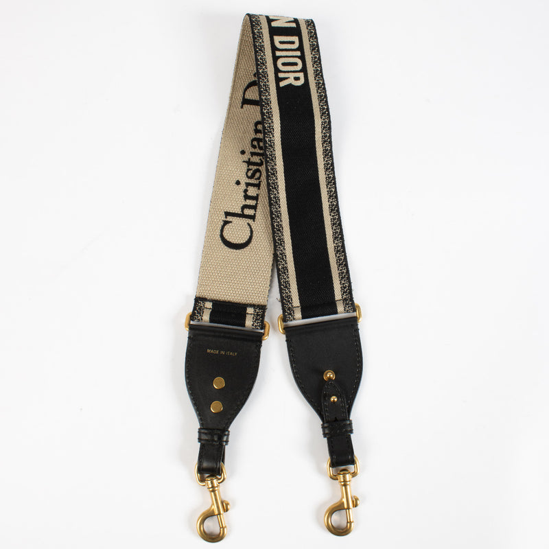 Christian Dior Embroidered Canvas Strap