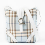 Authentic preloved Burberry Light Blue Check Bag on Labellov.com