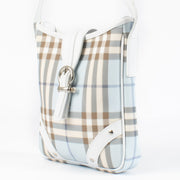 Authentic preloved Burberry Light Blue Check Bag on Labellov.com