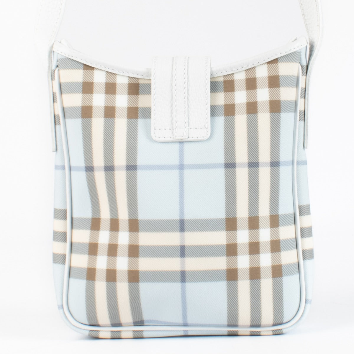 Authentic preloved Burberry Light Blue Check Bag on Labellov.com