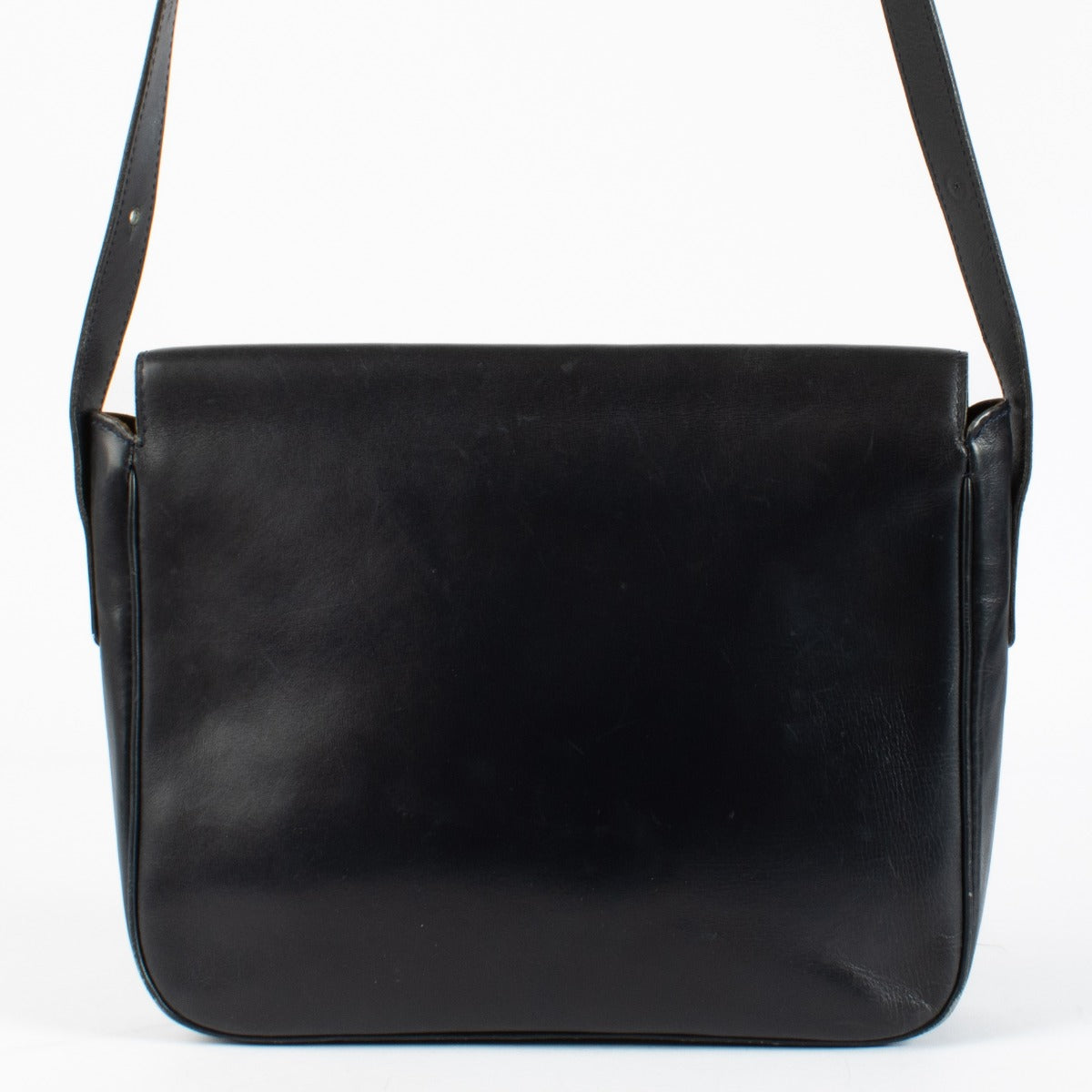 Authentic pre-loved Delvaux Blue Vintage Flap Bag on Labellov.com
