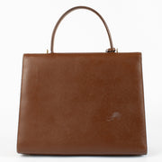 Authentic pre-loved Prada Brown Saffiano Handbag on Labellov.com