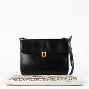 Authentic preloved Delvaux Black Box Calf Crossbody Bag on Labellov.com