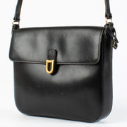Authentic preloved Delvaux Black Box Calf Crossbody Bag on Labellov.com