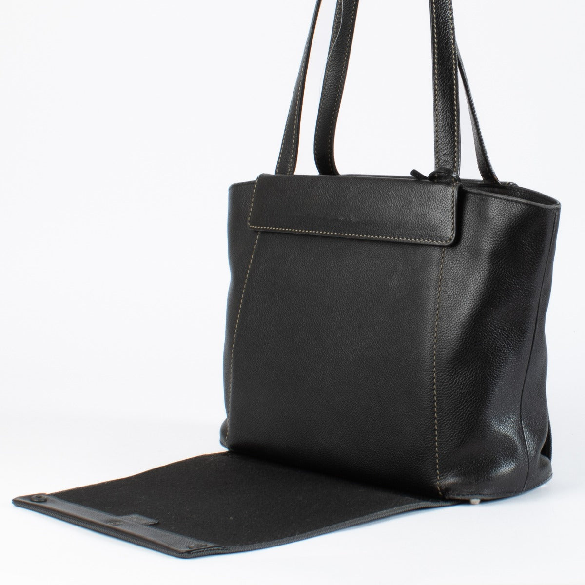 Authentic preloved Delvaux Black Tote Bag on Labellov.com