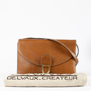 Authentic preloved Delvaux Camel Gué Crossbody Bag on Labellov.com