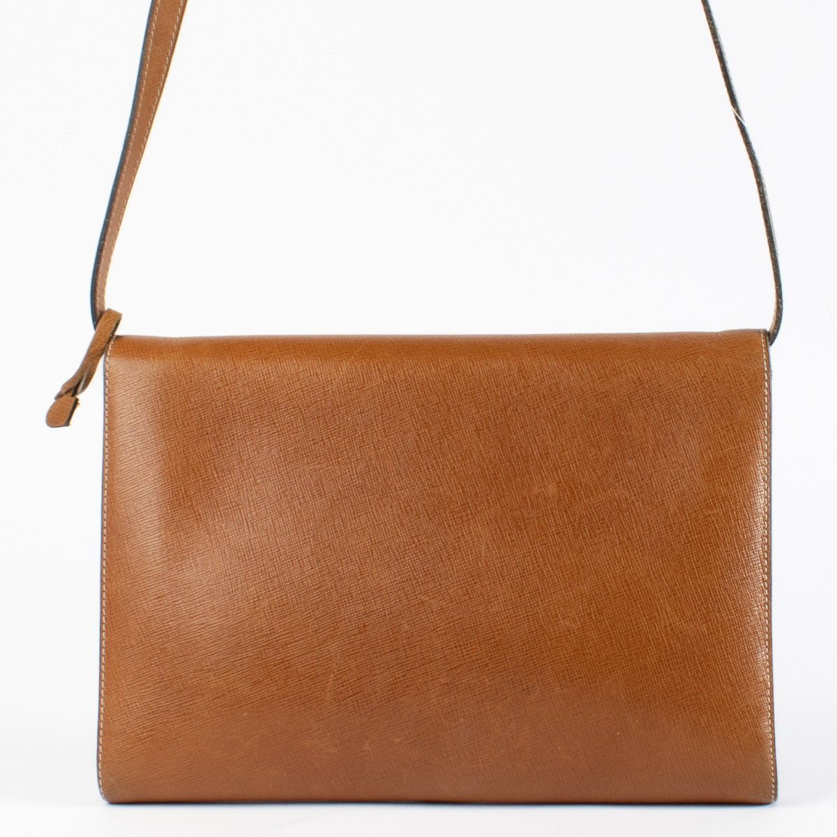Authentic preloved Delvaux Camel Gué Crossbody Bag on Labellov.com