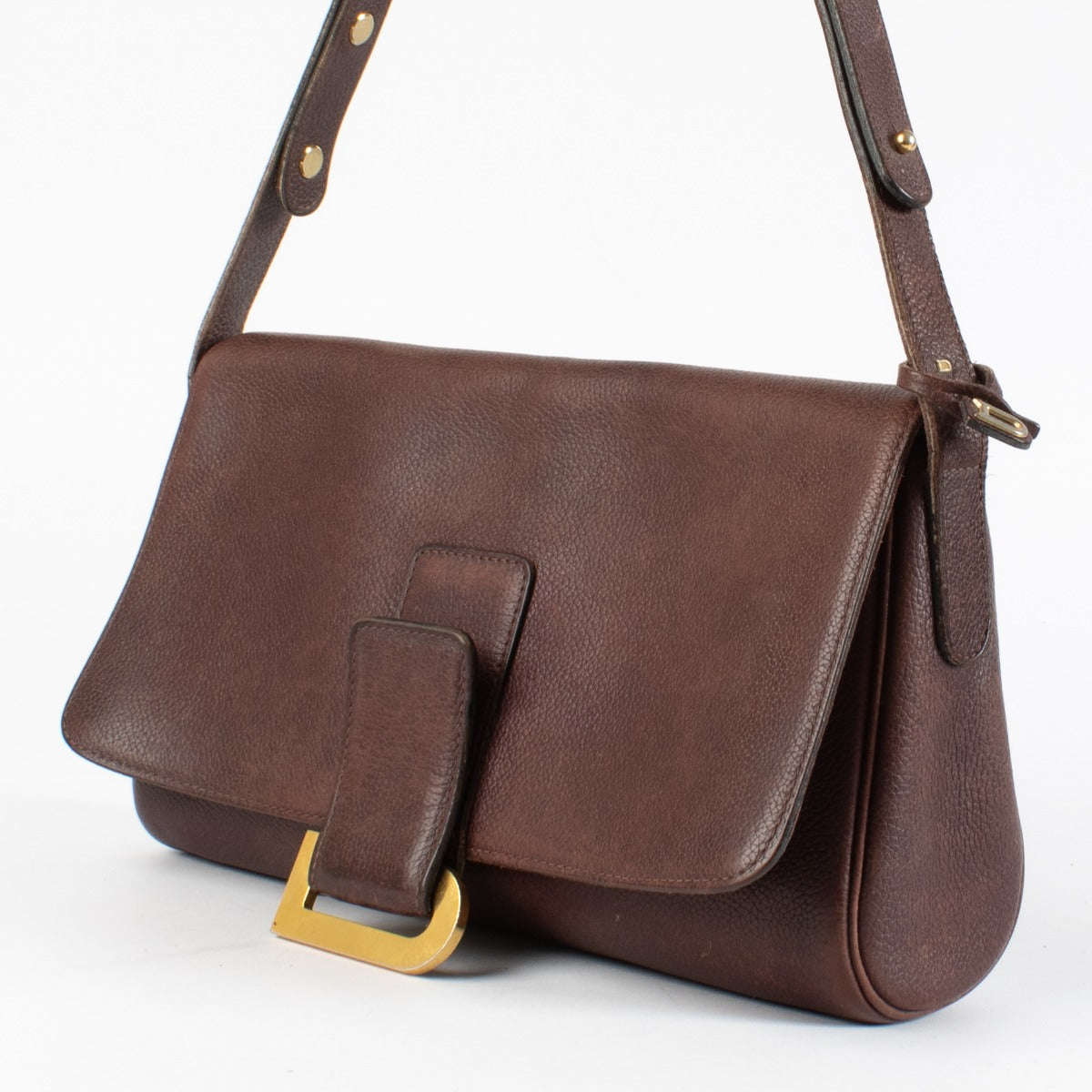 Authentic preloved Delvaux Burgundy Passerelle Bag on Labellov.com