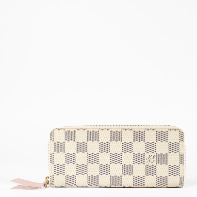 Authentic pre-loved Louis Vuitton Damier Azur Clémence Wallet on Labellov.com