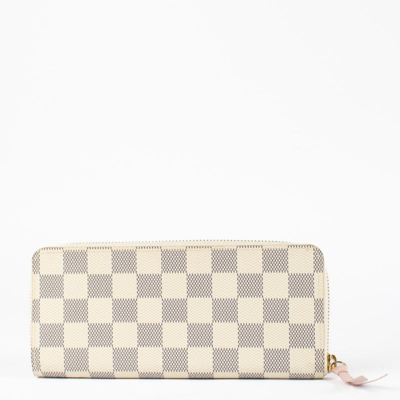 Authentic pre-loved Louis Vuitton Damier Azur Clémence Wallet on Labellov.com