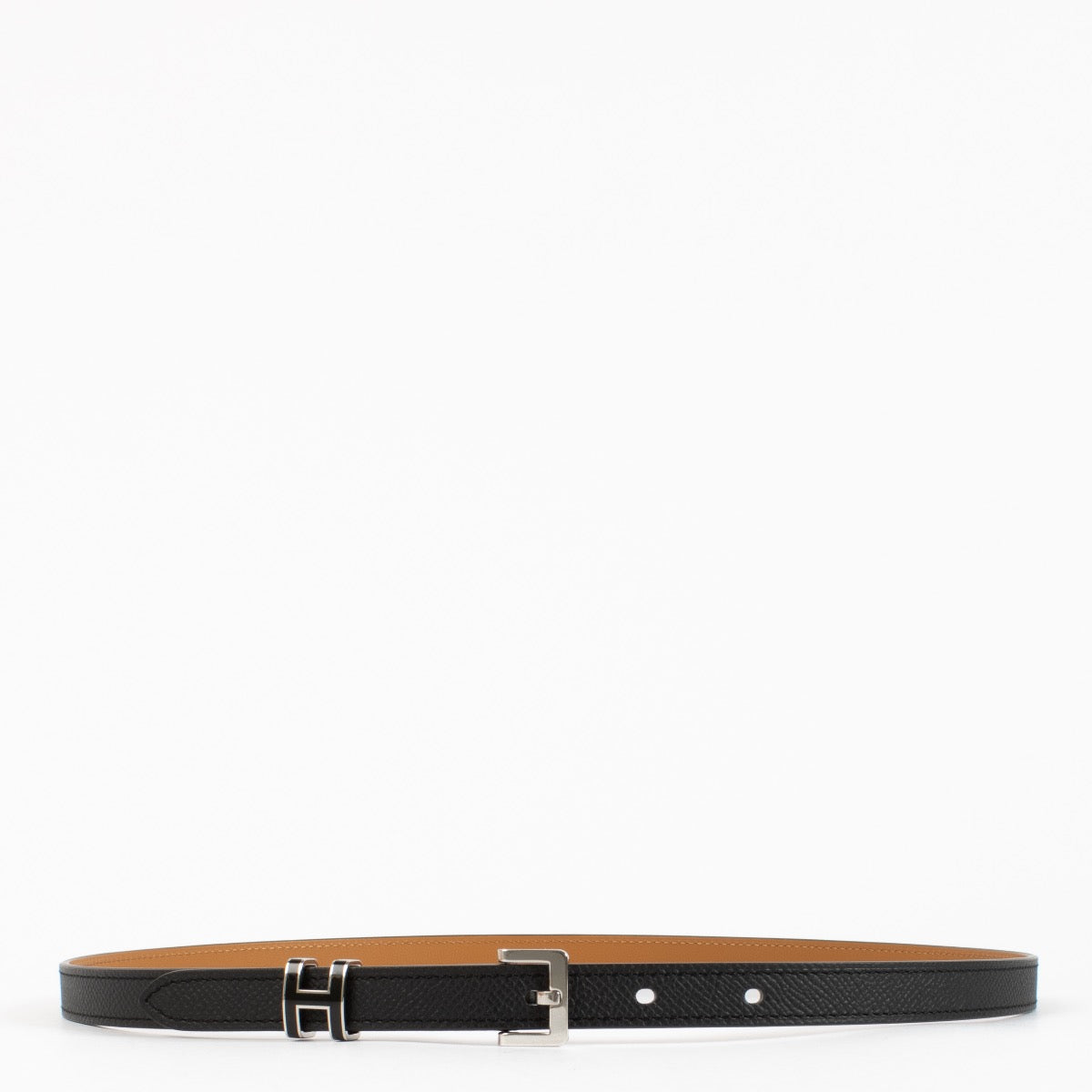 Authentic pre-loved Hermès Black Epsom Pop H 20 Belt – Size 80 on Labellov.com