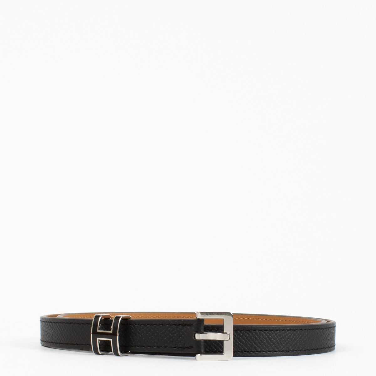 Authentic pre-loved Hermès Black Epsom Pop H 20 Belt – Size 80 on Labellov.com