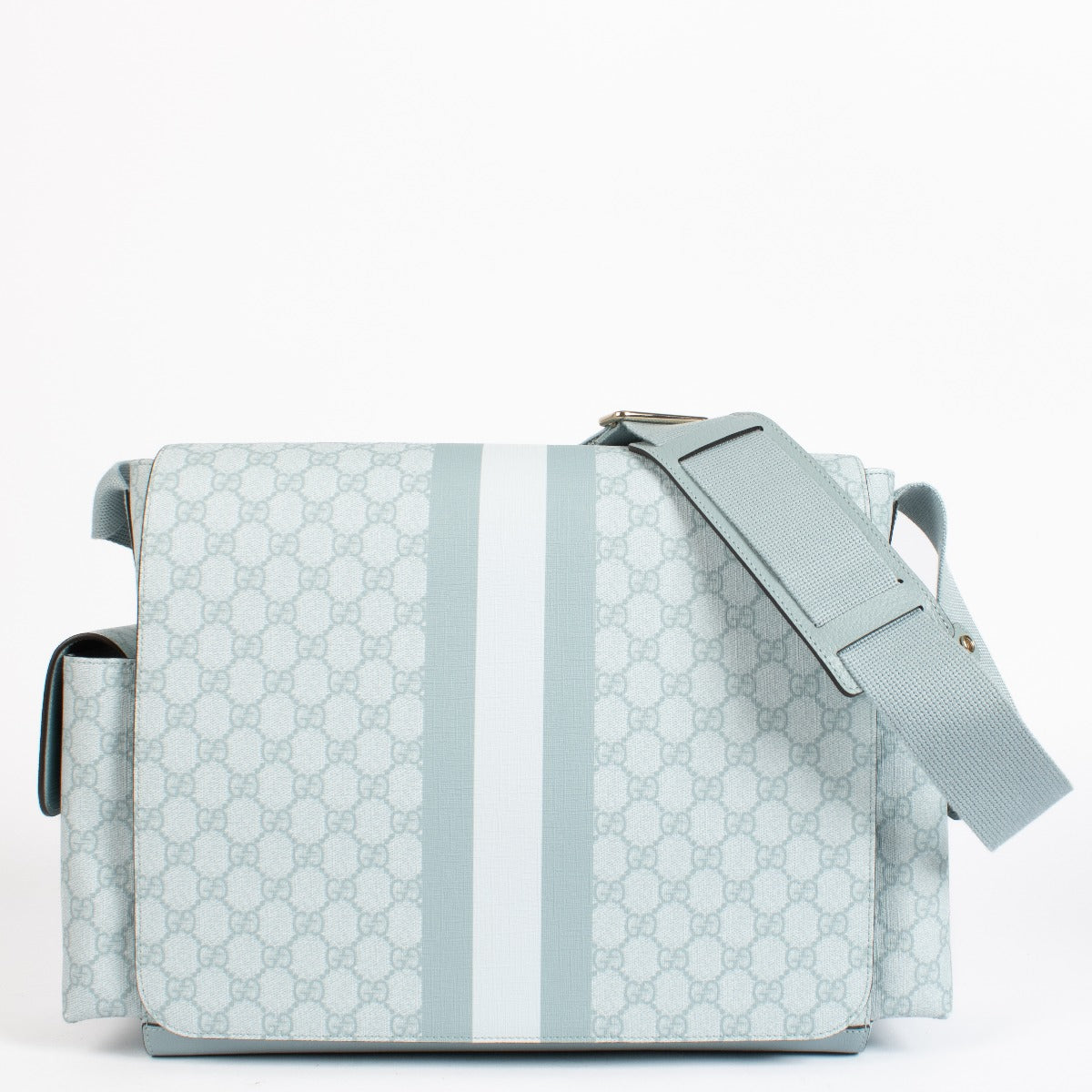 Sac à langer Ophidia GG Gucci bleu poudré