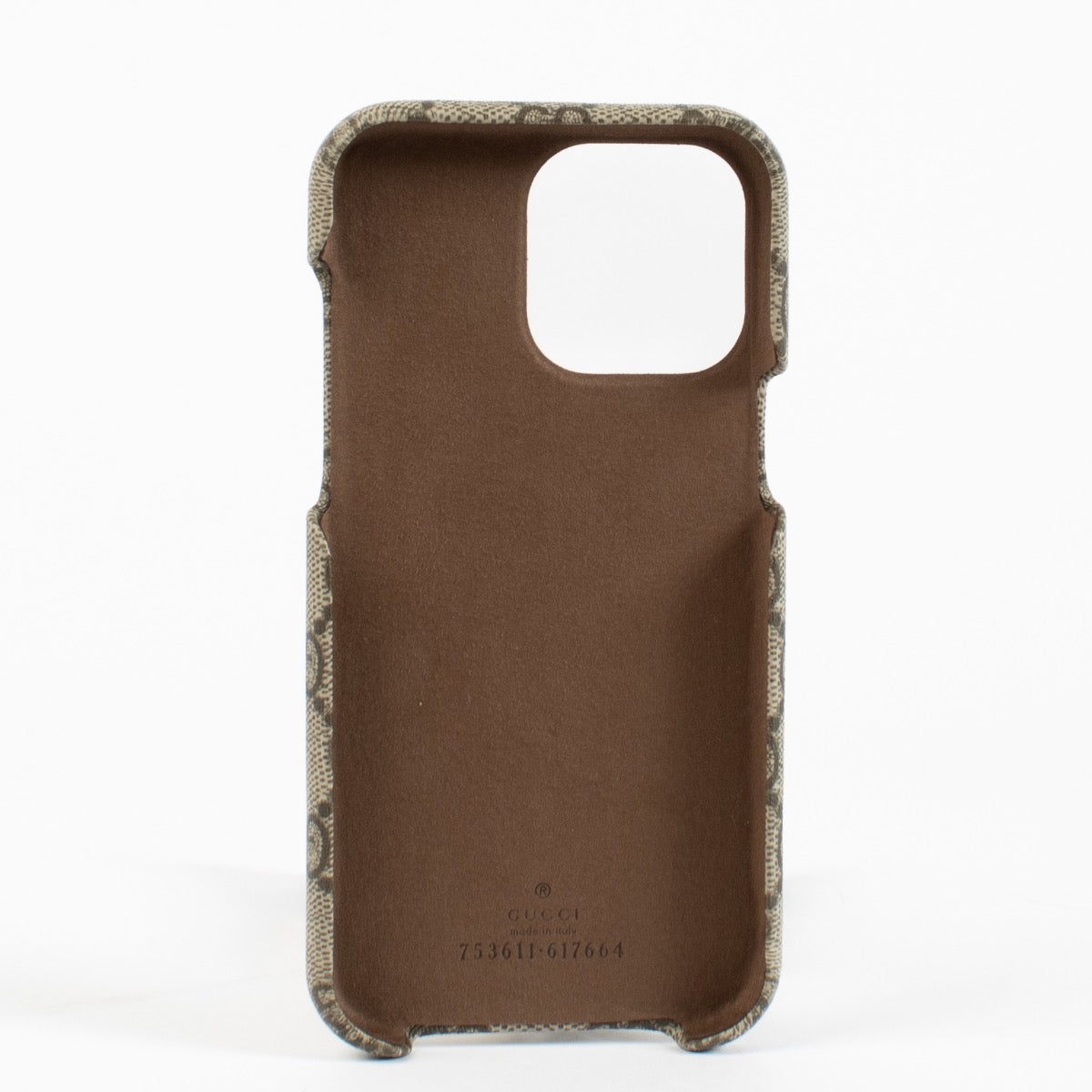 Authentic pre-loved Gucci GG Supreme iPhone 14 Pro Max Case on Labellov.com