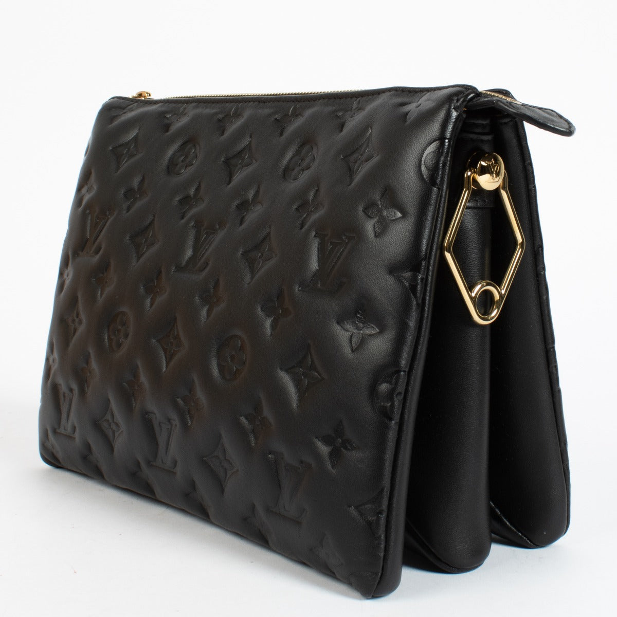 Louis Vuitton Zwarte Sjaal Coussin PM Tas