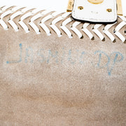 authentic preloved Fendi White Braided Leather Baguette Bag on Labellov.com