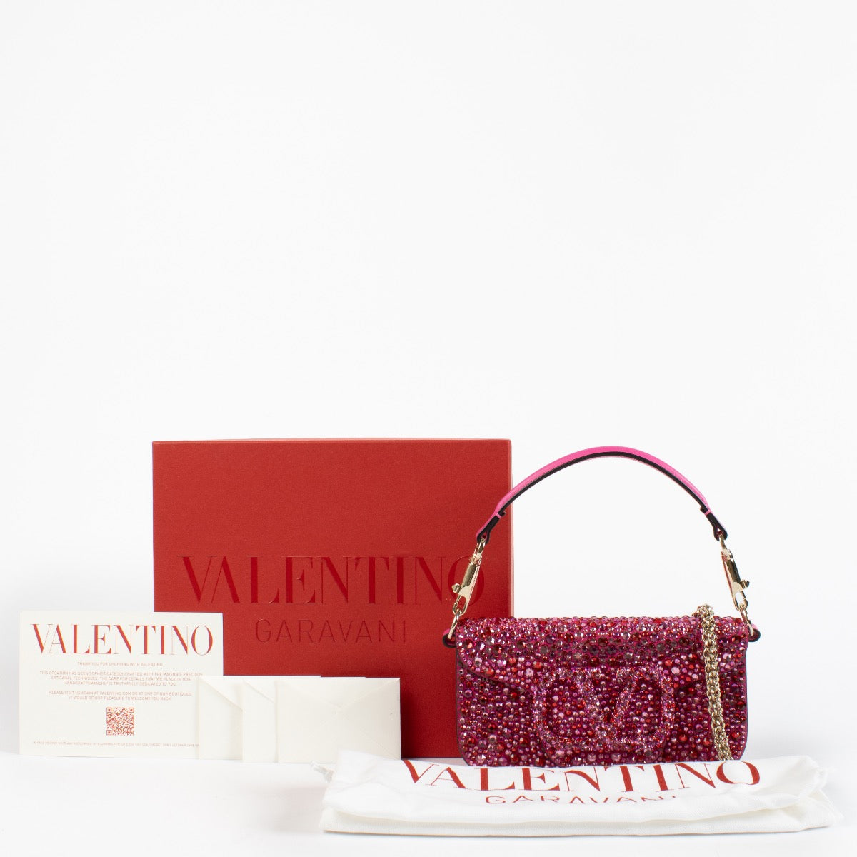 authentic preloved Valentino Garavani Pink Locò Bag on Labellov.com